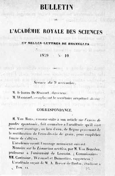 Académie Royale des Sciences Belge