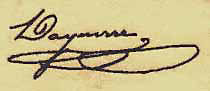 Daguerre's signature #2
