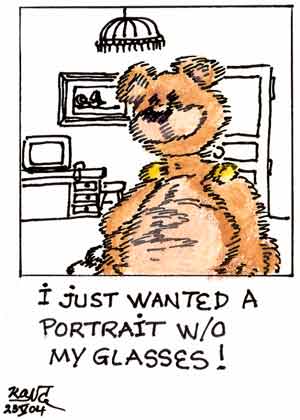 Polaroid: Fluffy self-portrait